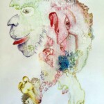 Eitempera, Aquarellfarbe, Bunt- und Aquarellstift auf Papier 21x29,5cm