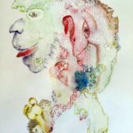 Eitempera, Aquarellfarbe, Bunt- und Aquarellstift auf Papier 21x29,5cm