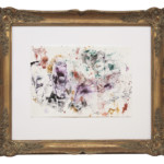 Eitempera, Aquarellfarbe, Bunt- und Aquarellstift auf Aquarellpapier, im historischen Rahmen 73,5x61,5cm