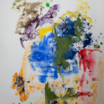 Eitempera, Aquarellfarbe, Bunt- und Aquarellstift auf Finnpappe 	
50,8x76,3cm