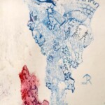 Eitempera, Aquarellfarbe, Bunt- und Aquarellstift auf Papier, (Ausschnitt)