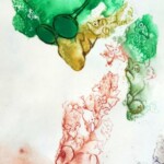 Eitempera, Aquarellfarbe, Bunt- und Aquarellstift auf Papier, (Ausschnitt)