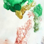 Eitempera, Aquarellfarbe, Bunt- und Aquarellstift auf Papier, (Ausschnitt)
