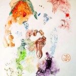 Eitempera, Aquarellfarbe, Bunt- und Aquarellstift auf Papier, 21x29,5cm