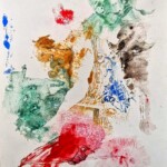 Eitempera, Aquarellfarbe, Bunt- und Aquarellstift auf Papier, 21x29,5cm; in Privatbesitz in Dresden