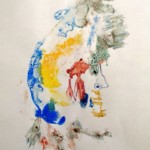 Eitempera, Aquarellfarbe, Bunt- und Aquarellstift auf Papier, 21x29,5cm; in Privatbesitz in Dresden